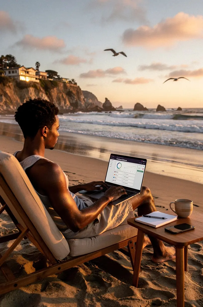 Illustration of interconnected digital tools enhancing team collaboration and task management.