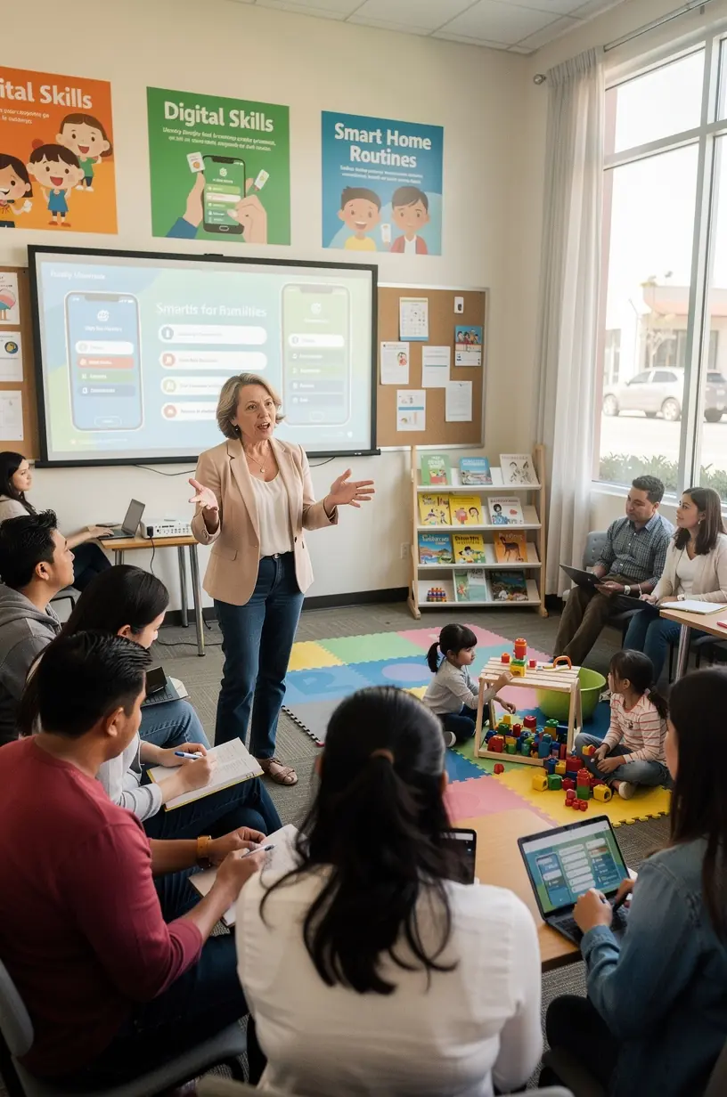 Close-up of a person using a tablet displaying productivity apps to streamline daily tasks.